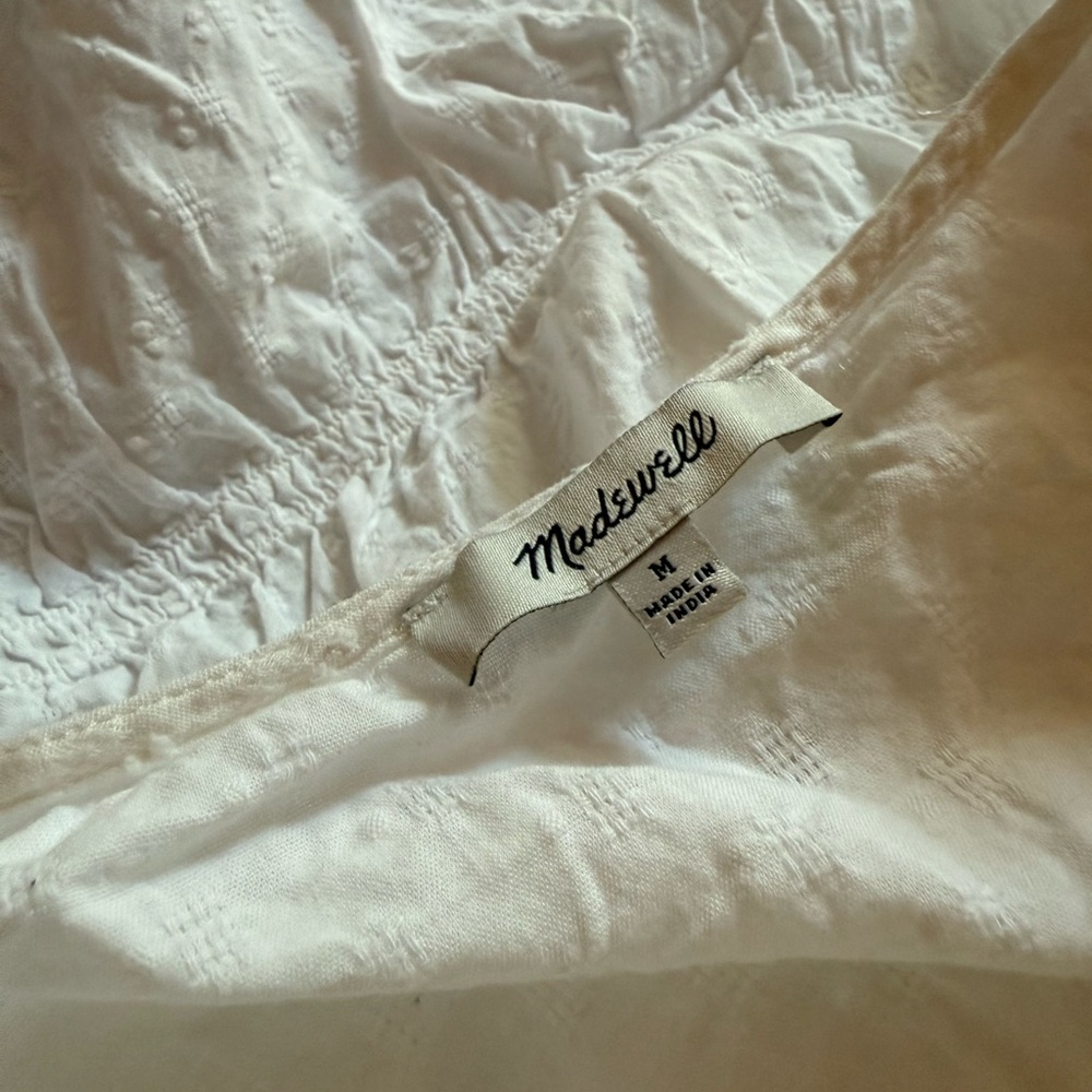Madewell Button Up Waisted Blouse - Picture 2 of 10